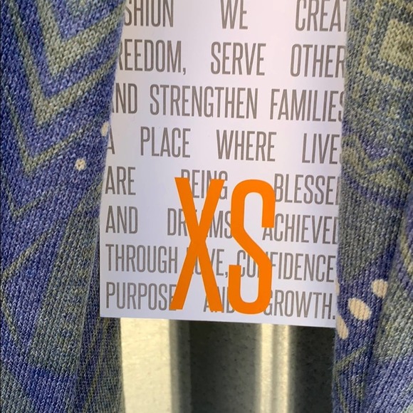 NWT Lularoe Sarah Print Duster Sweater XS - Picture 6 of 7